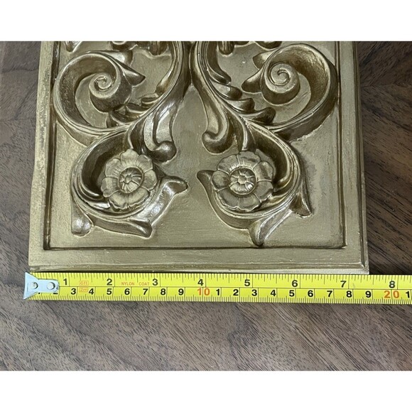 Gothic Style Wall Gold Scroll Designs Medieval Victorian Design - Picture 8 of 9